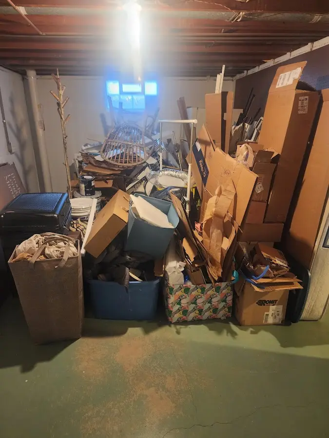 Roll-off dumpster container at job site for 15 Yard Dumpster Rental in Altadena